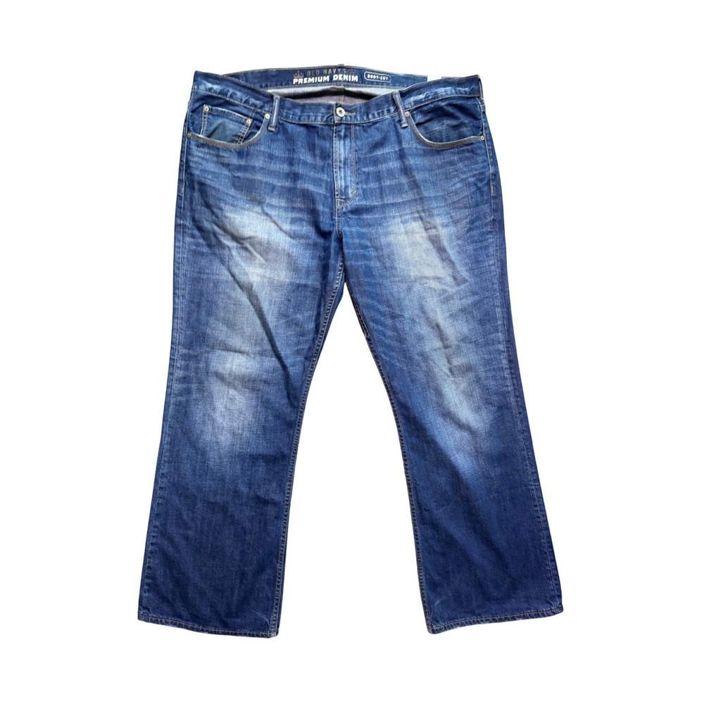Old Navy Jeans Mens 44x31 Premium Denim Blue Boot-Cut EUC